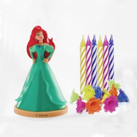 Комплект Ариел топер за торта и свещи